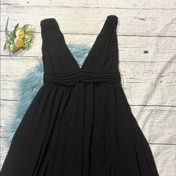 NWOT Lulus Heavenly Hues Black Maxi Dress - Picture 5 of 8